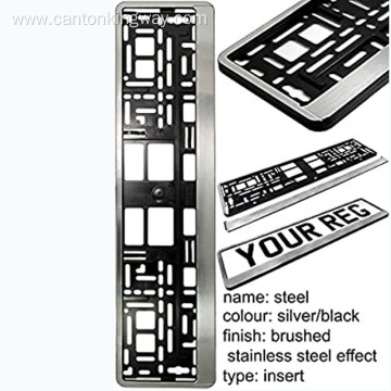 Chrome number plate surround